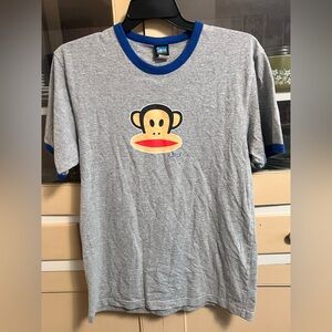Vintage Paul Frank Gray Ringer T-Shirt